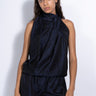 NAVY DRAPED BLOUSE marques almeida