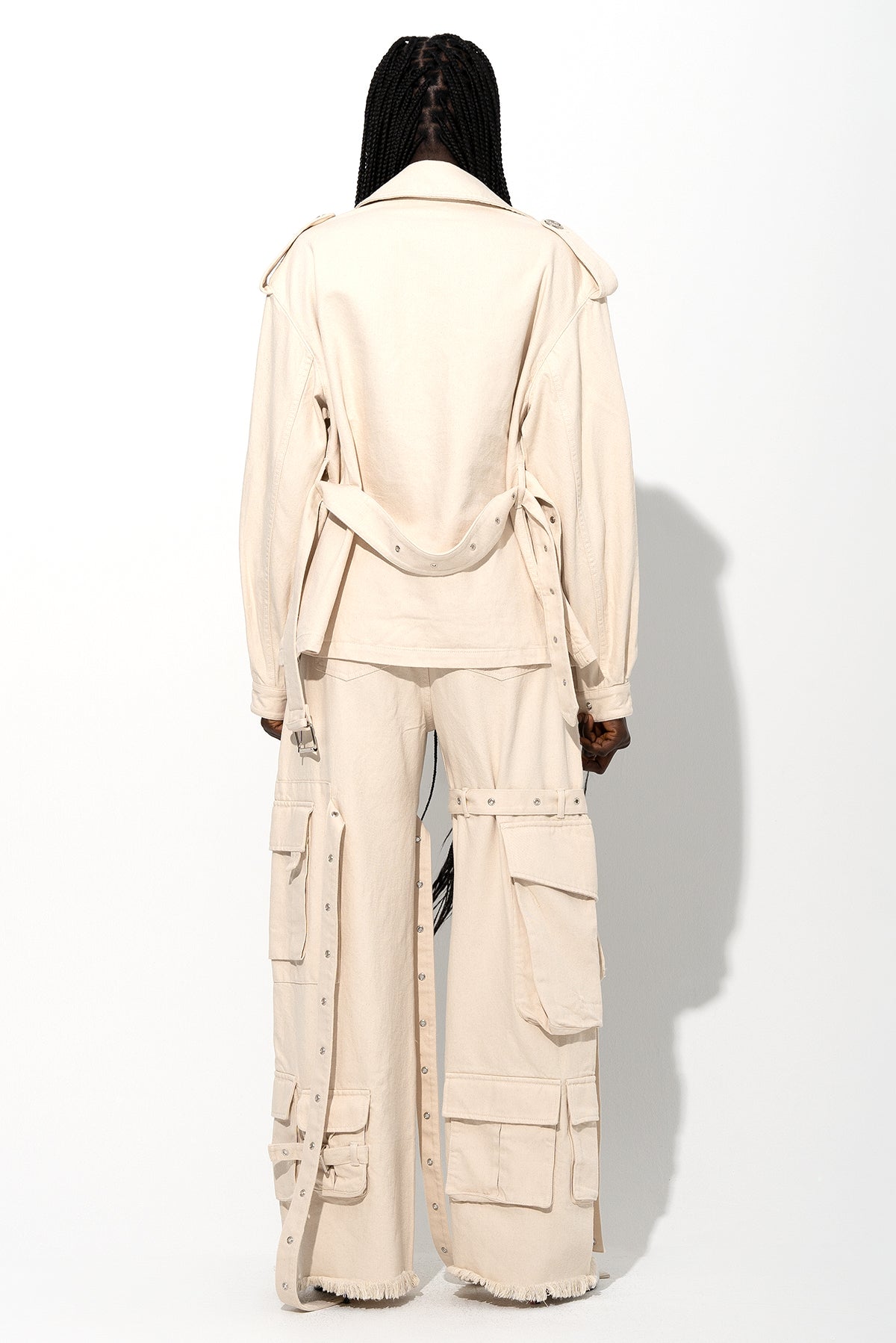 OFF-WHITE CROPPED TRENCH COAT marques almeida