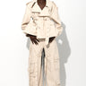 OFF-WHITE CROPPED TRENCH COAT marques almeida