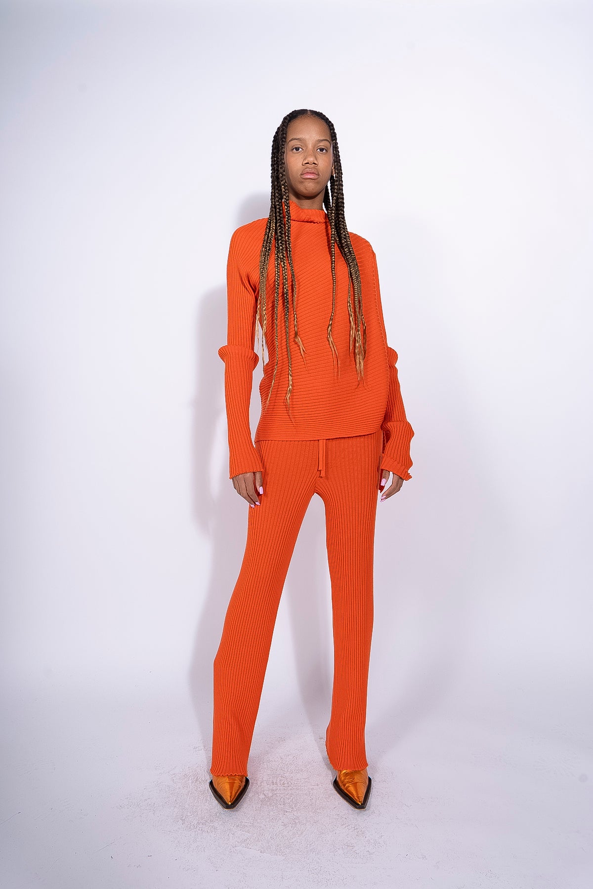 ORANGE DRAPED JUMPER marques almeida