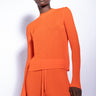 ORANGE FITTED JUMPER IN LIGHT WEIGHT KNIT MARQUES ALMEIDA