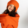 ORANGE MERINO KNIT BEANIE ma kids 