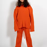 ORANGE MERINO KNIT TROUSERS ma kids