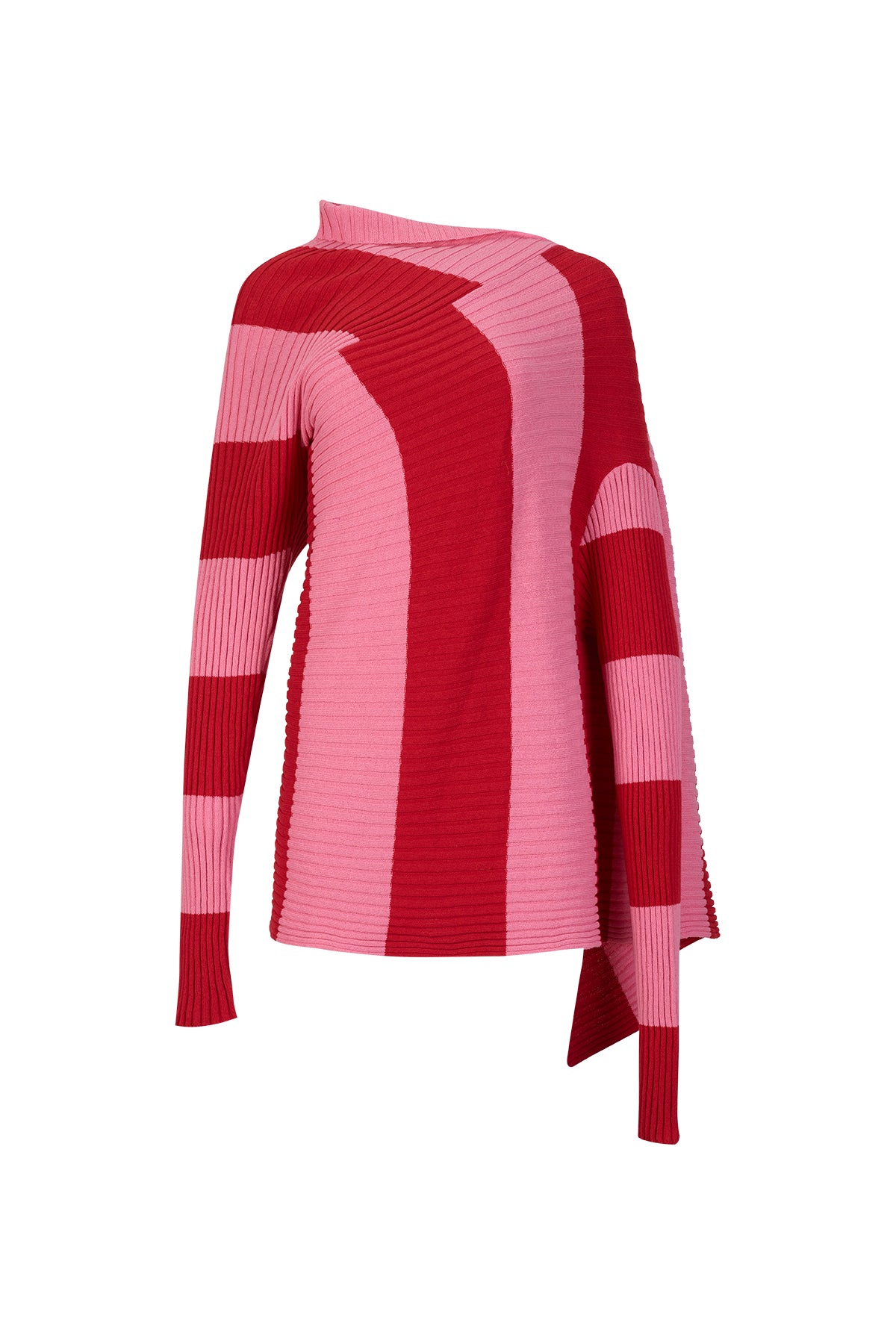 PINK AND RED DRAPED JUMPER marques almeida