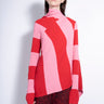 PINK AND RED DRAPED JUMPER marques almeida