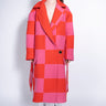 PINK AND RED CHECKED LONG COAT marques almeida