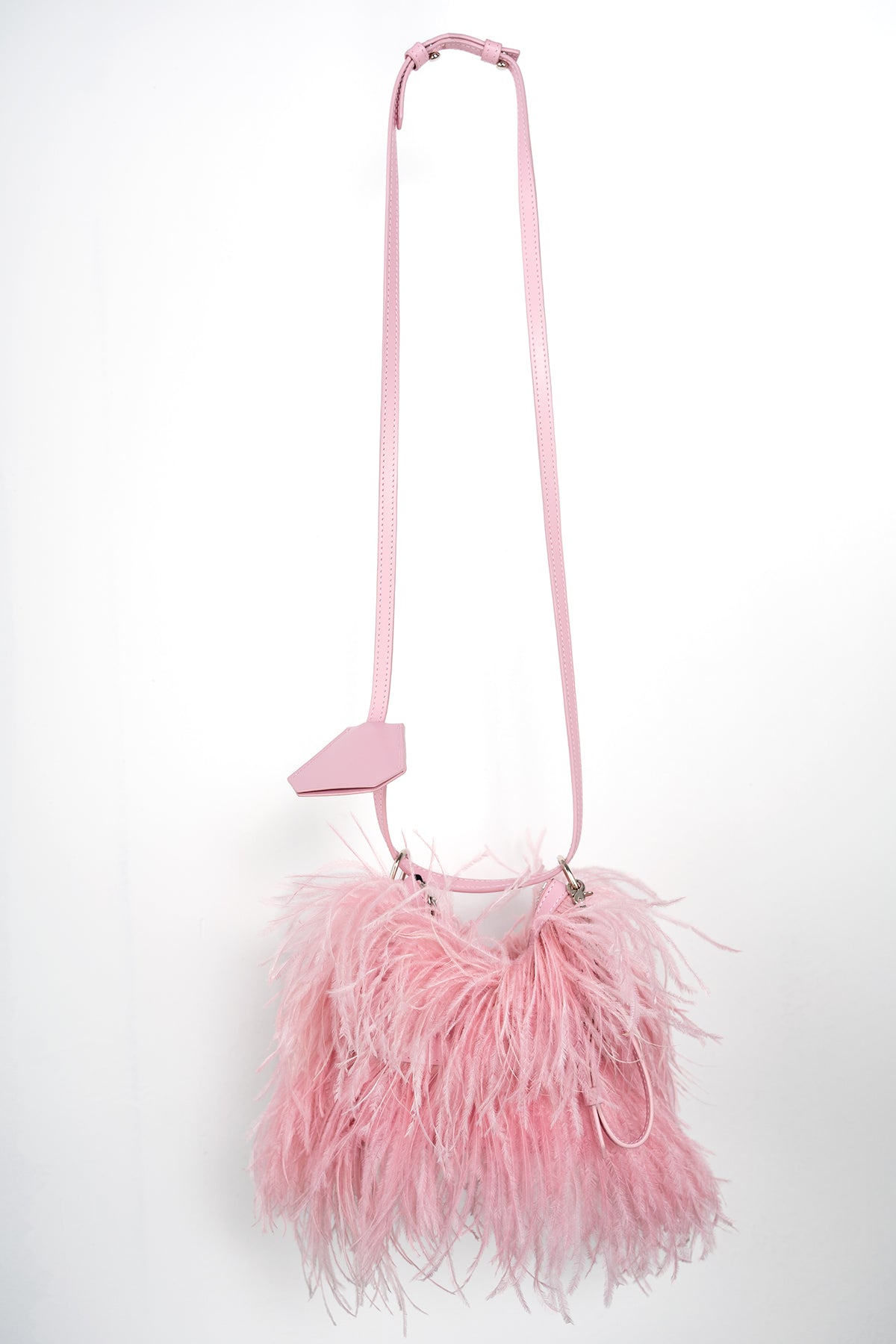 LIGHT PINK FEATHER BAG MARQUES ALMEIDA