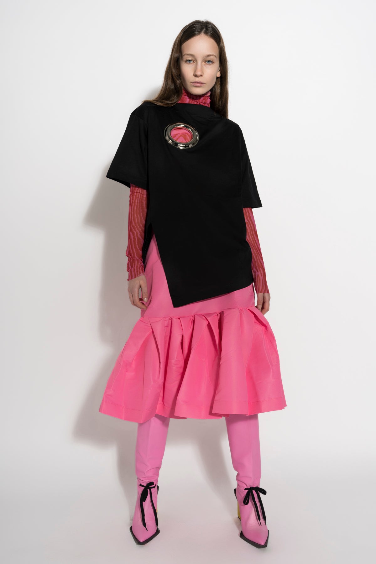 PINK FITTED SKIRT marques almeida