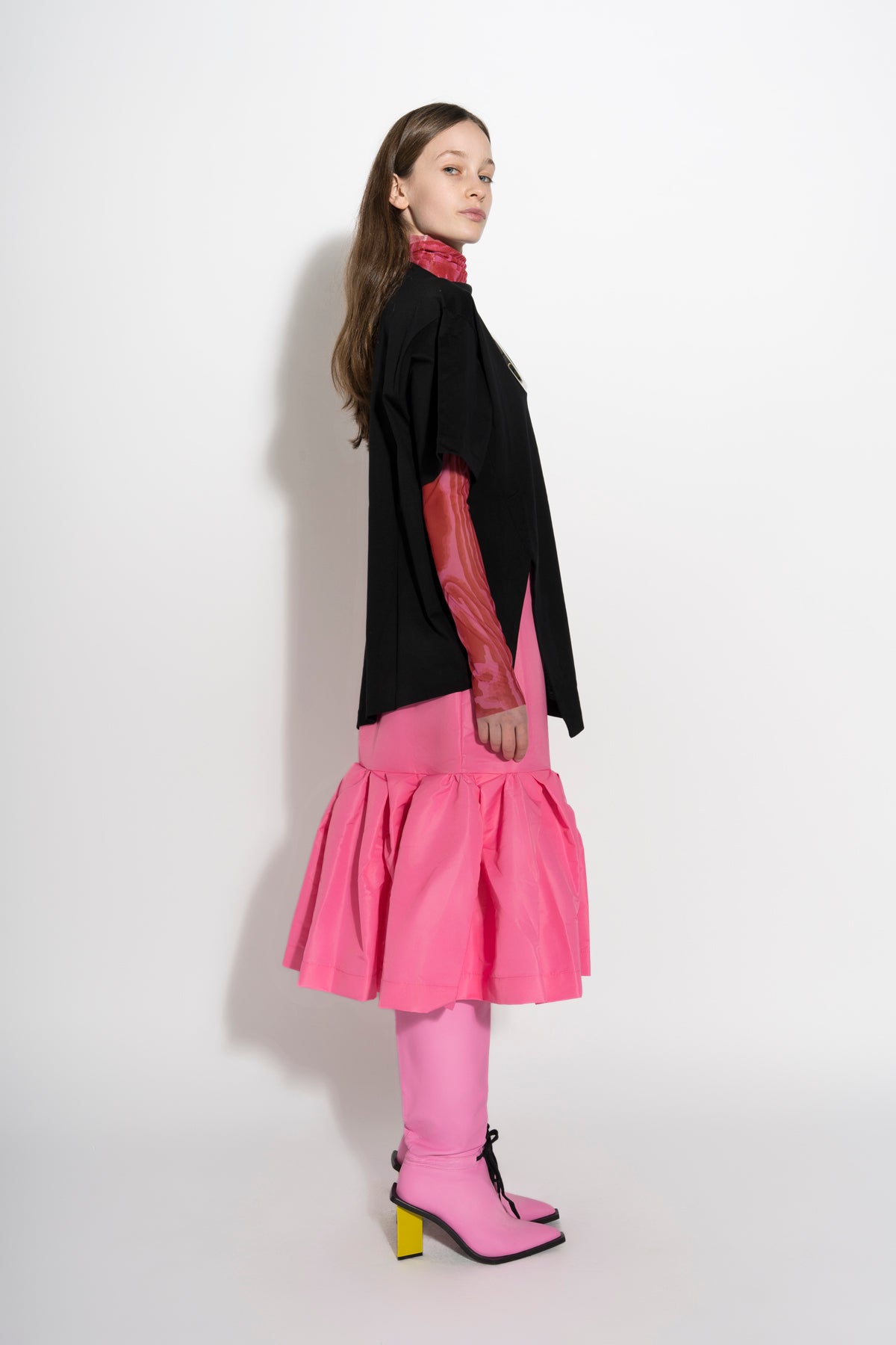 PINK FITTED SKIRT marques almeida