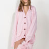 PINK OVERSIZED CARDIGAN WITH FEATHERS marques almeida.