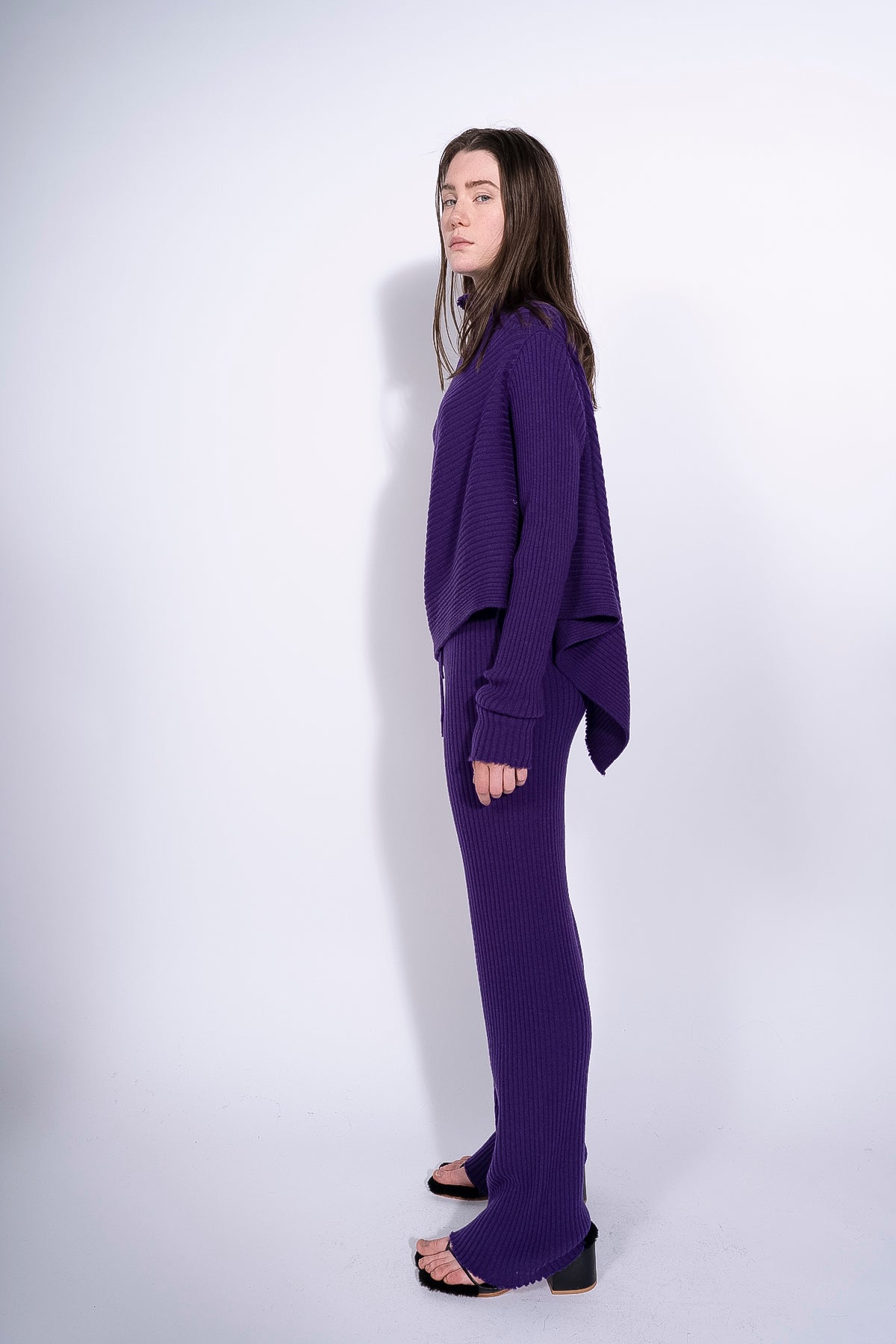 PURPLE KNITTED TROUSERS marques almeida
