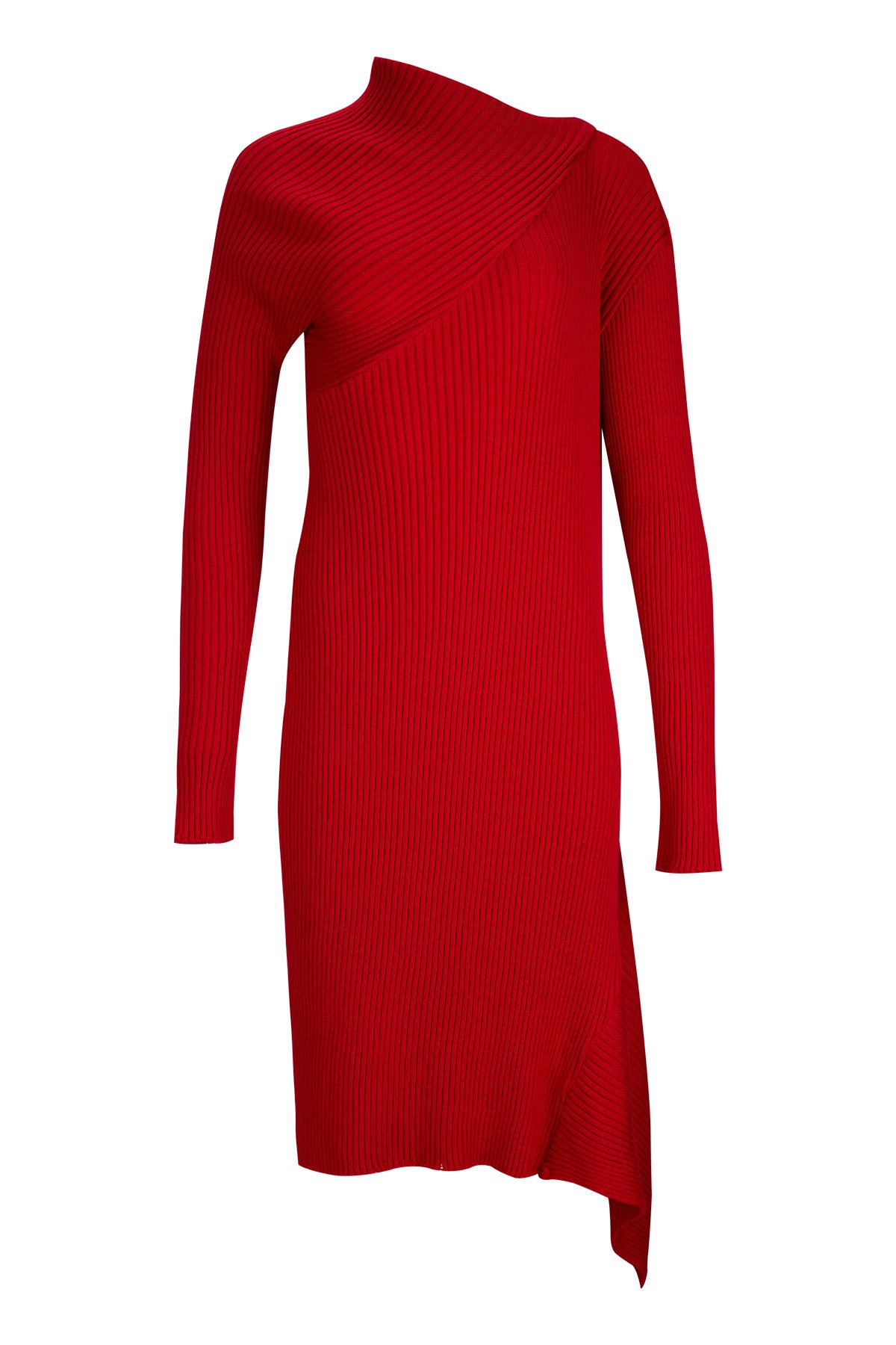 RED DRAPED NECK DRESS marques almeida