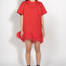 FEATHER HEM TOP IN RED - marques-almeida