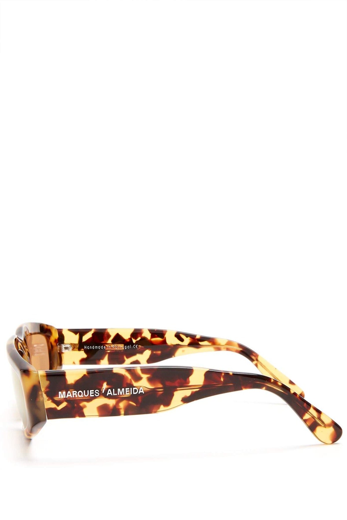 BROWN TORTOISESHELL ANGULAR FRAME SUNGLASSES