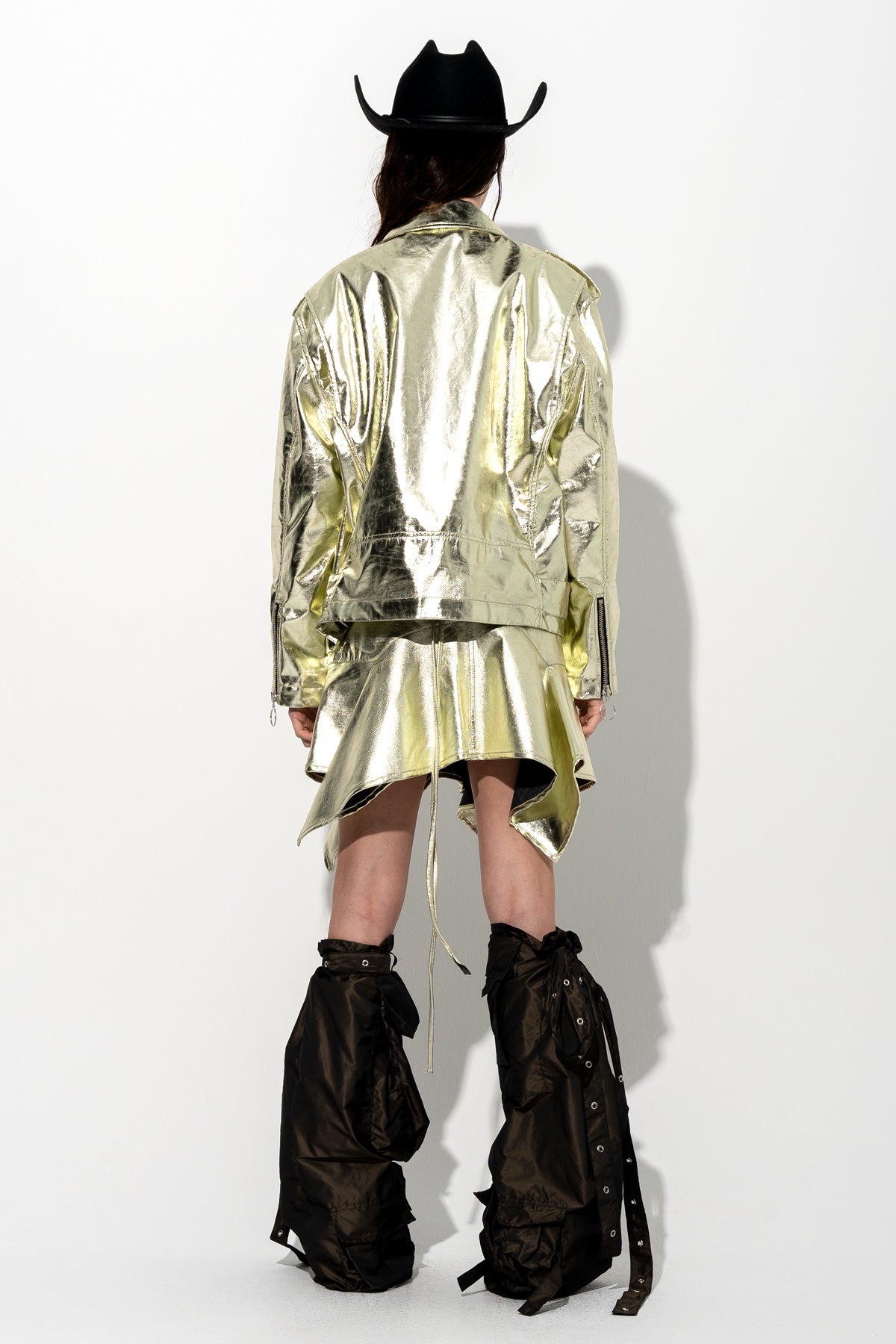 GOLD BIKER JACKET marques almeida