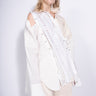 WHITE PATCHWORK DECONSTRUCTED SHIRT marques almeida