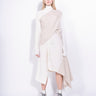 WHITE PATCHWORK DRAPED JUMPER MARQUES ALMEIDA