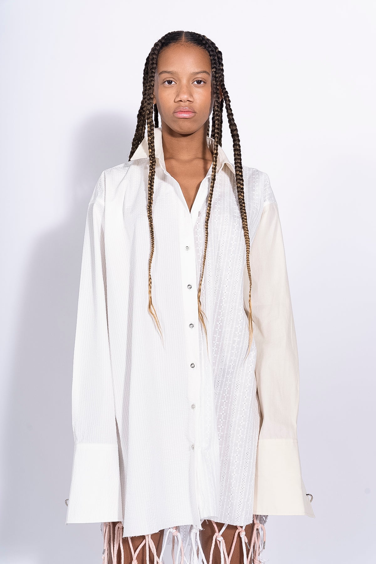 WHITE PATCHWORK XXXL SHIRT marques almeida