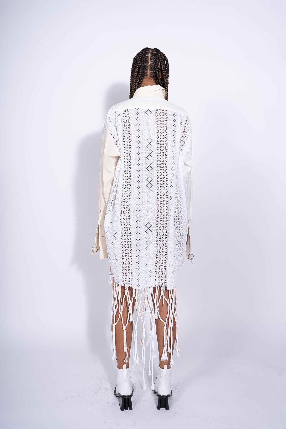 WHITE PATCHWORK XXXL SHIRT marques almeida