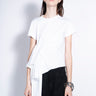 WHITE T-SHIRT WITH SIDE BOW marques almieda