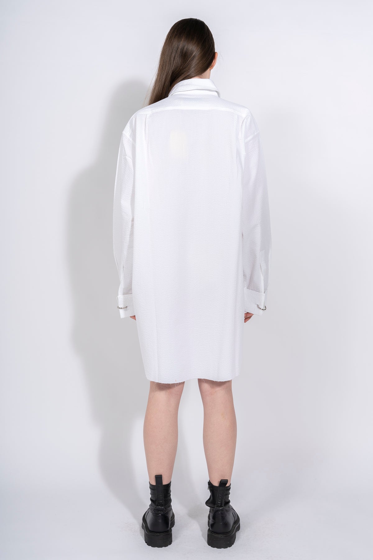 WHITE TEXTURED XXL SHIRT MARQUES ALMEIDA