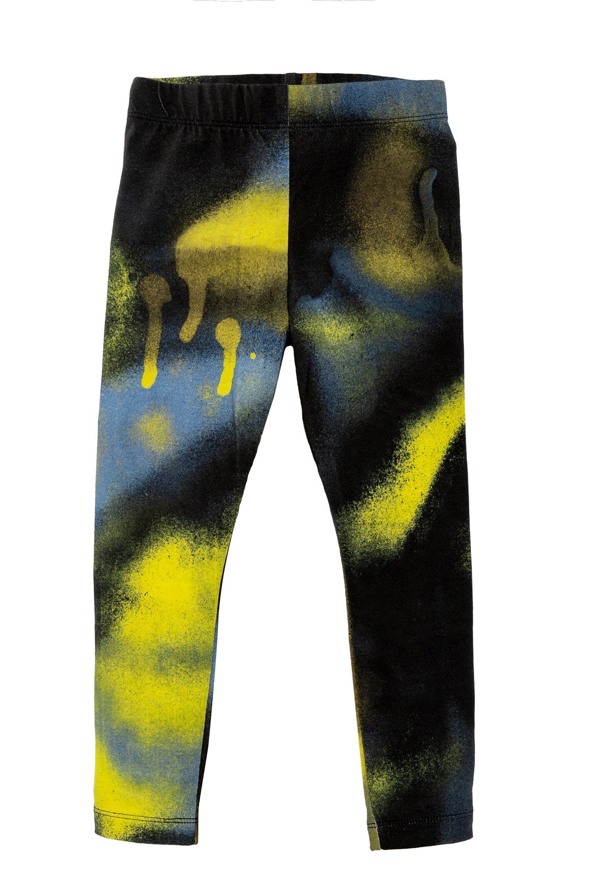 M'A KIDS YELLOW AND BLACK LEGGINGS 