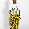 YELLOW AND BLACK LEOPARD PRINTED LOOSE TROUSERS MA KIDS