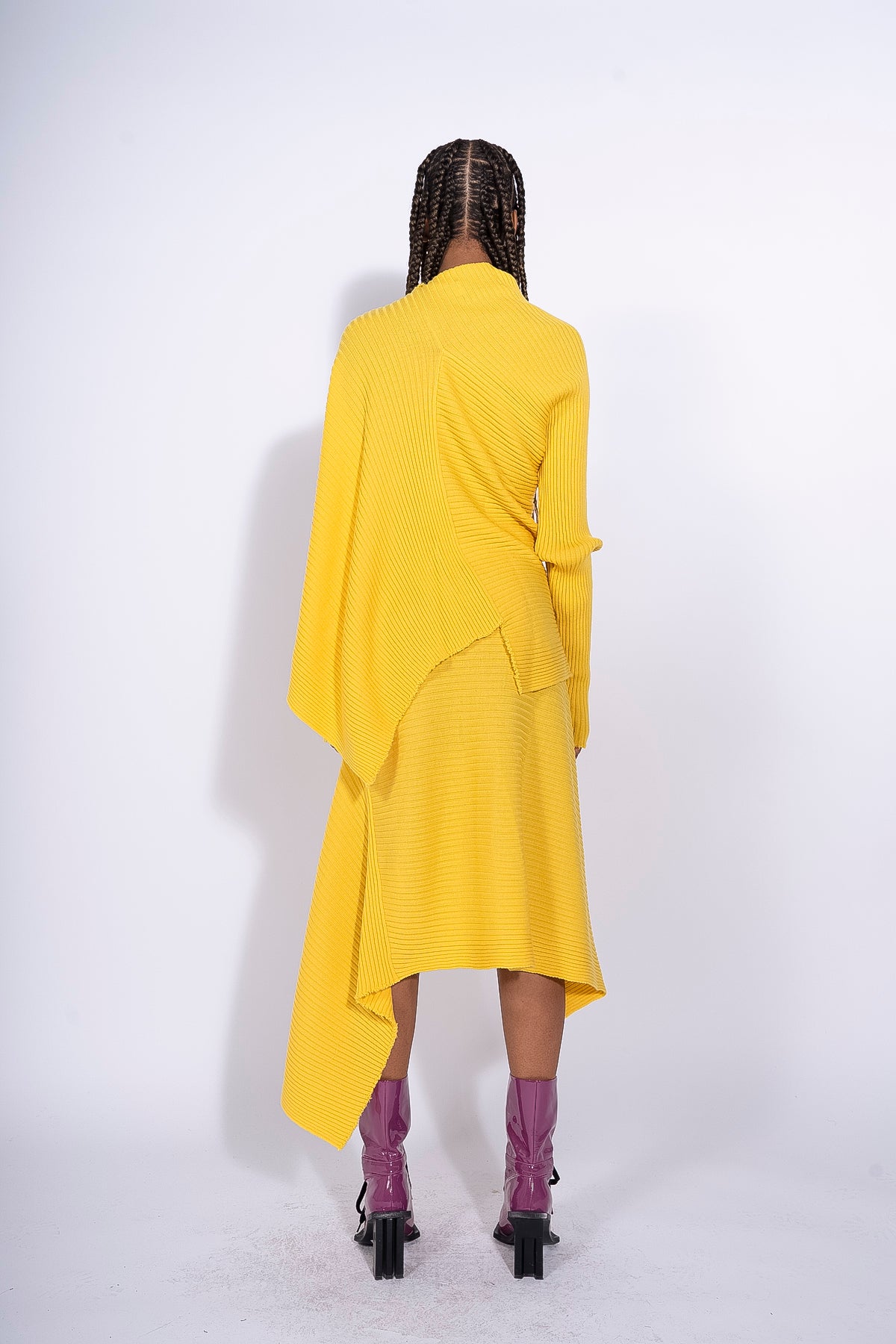 YELLOW DRAPED SKIRT marques almeida