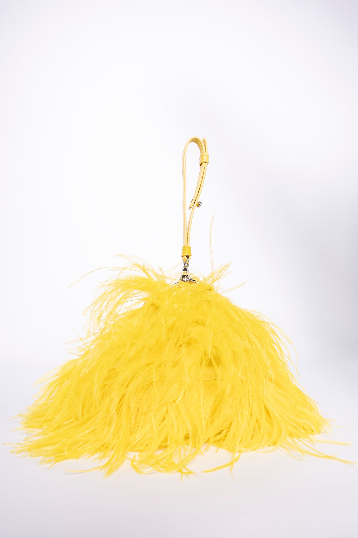 YELLOW FEATHER BAG