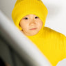 YELLOW MERINO KNIT BEANIE ma kids