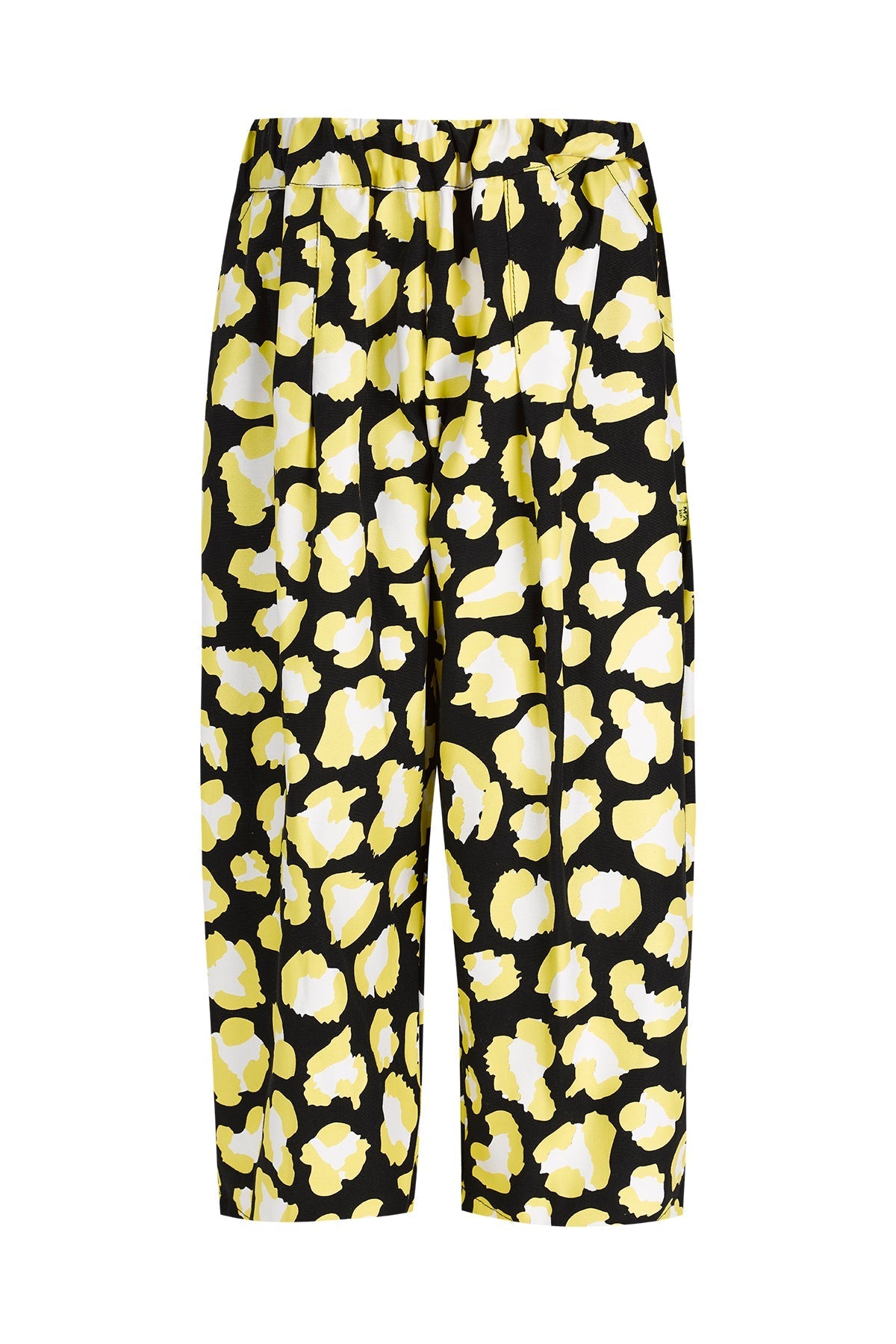 YELLOW AND BLACK LEOPARD PRINTED LOOSE TROUSERS MA KIDS