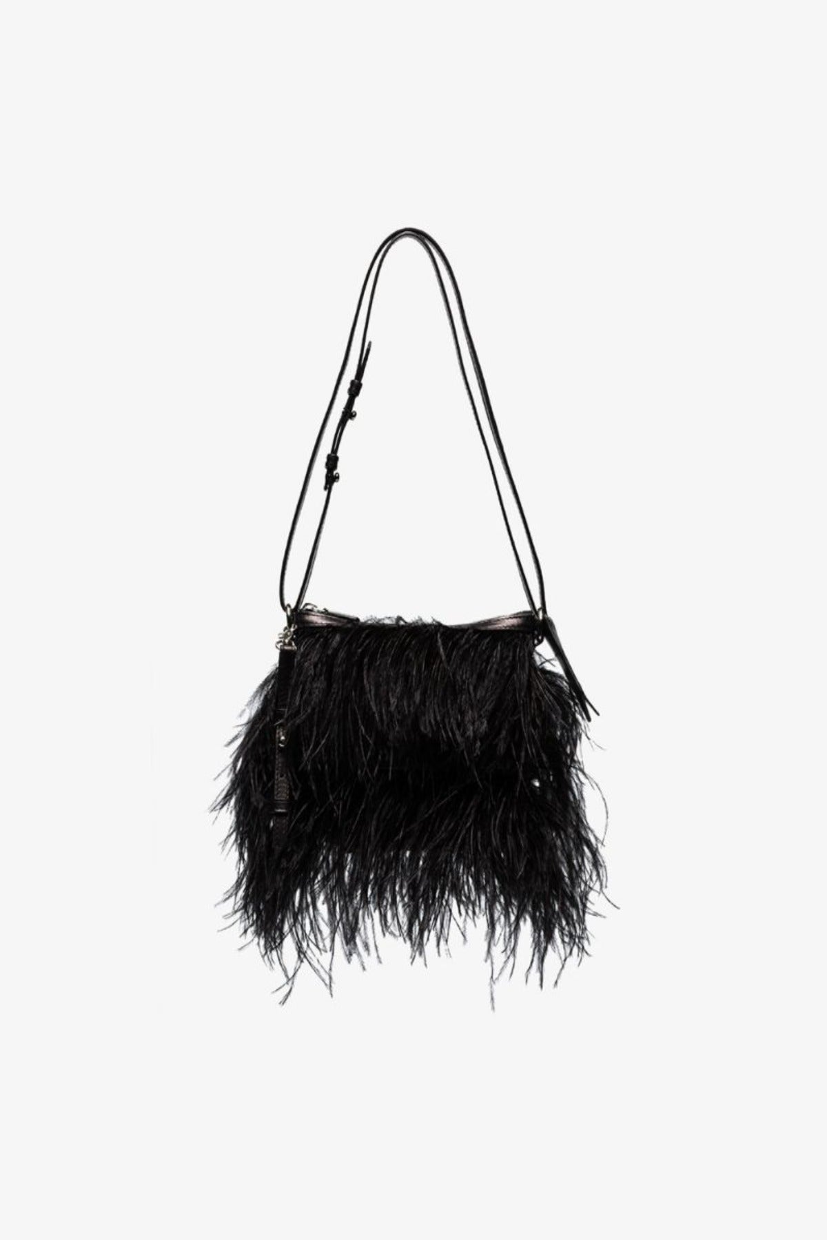 BLACK FEATHER BAG – MARQUES ' ALMEIDA